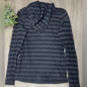 Prana Breathe Out Striped Color Block Lightweight Hoodie